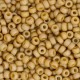 Miyuki rocailles Perlen 8/0 - Opaque matte ab glazed honey bee brown 8-4693